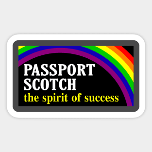 Passport Scotch Sticker